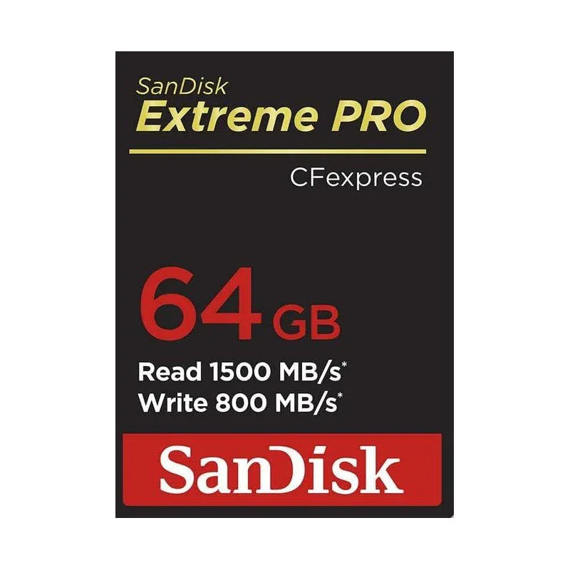 Sandisk 64Gb Extreme Pro Cfexpress Card Type B - Sdcfe-064G-Gn4Nn - eBuy UAE